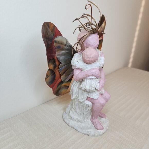 Enchanted Wings Angel & Baby Figurine Fairy Wings Mother  Child Decor S.S. Sarna - Picture 4 of 8
